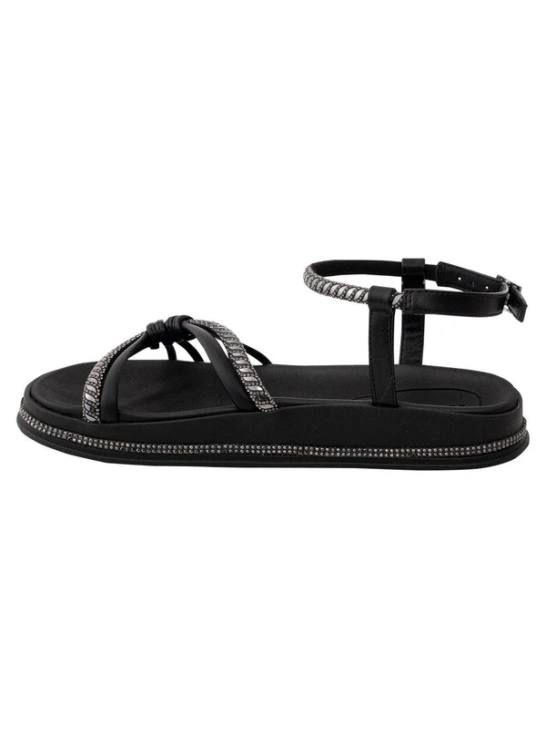 Moleca - Sandália Moleca Preto em Sintético 4