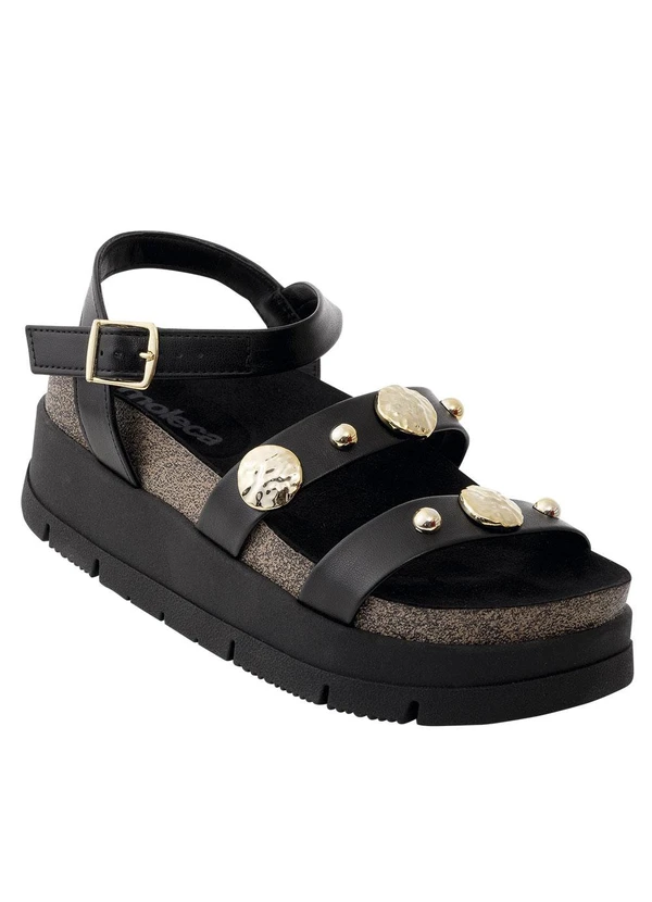 Moleca - Sandália Moleca Preto em Sintético 2