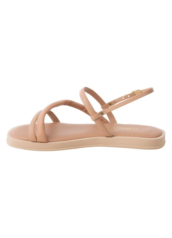 Perfecta - Sandália Nude em Sintético 3