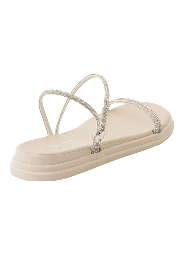 Perfecta - Sandália Off White em Sintético 5