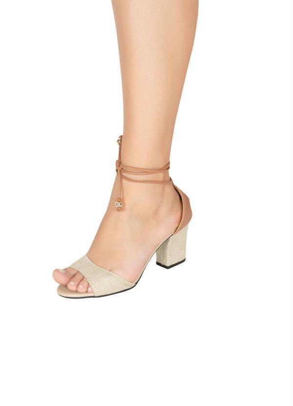 Perfecta - Sandália Palha com Fechamendo em Amarração 4