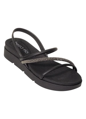 Sandália Papete Beira Rio Preto em Sintético Multimarcas