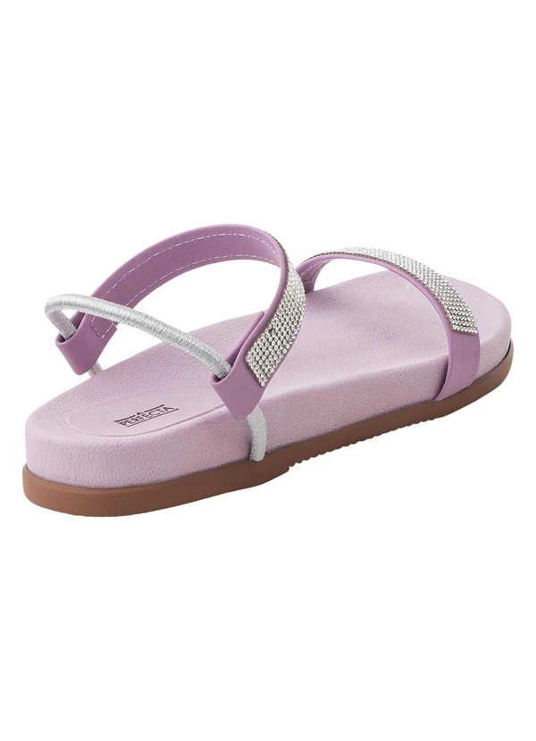 Perfecta - Sandália Papete Lilás com Tira em Elástico 2