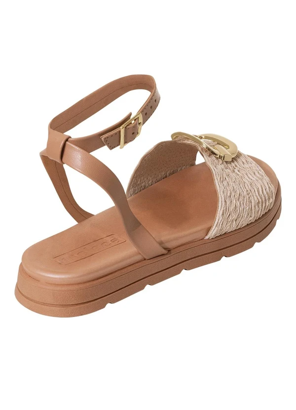 Moleca - Sandália Papete Moleca Nude em Sintético 2