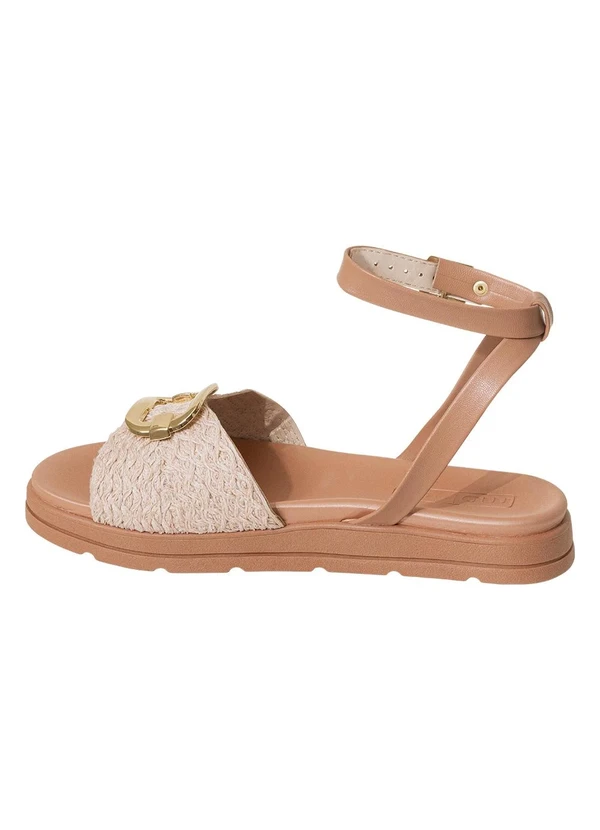 Moleca - Sandália Papete Moleca Nude em Sintético 3