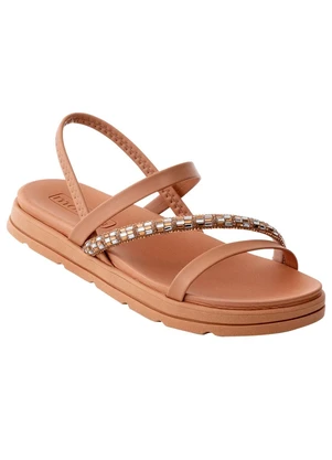 Sandália Papete Moleca (Nude) em Sintético - MOLECA