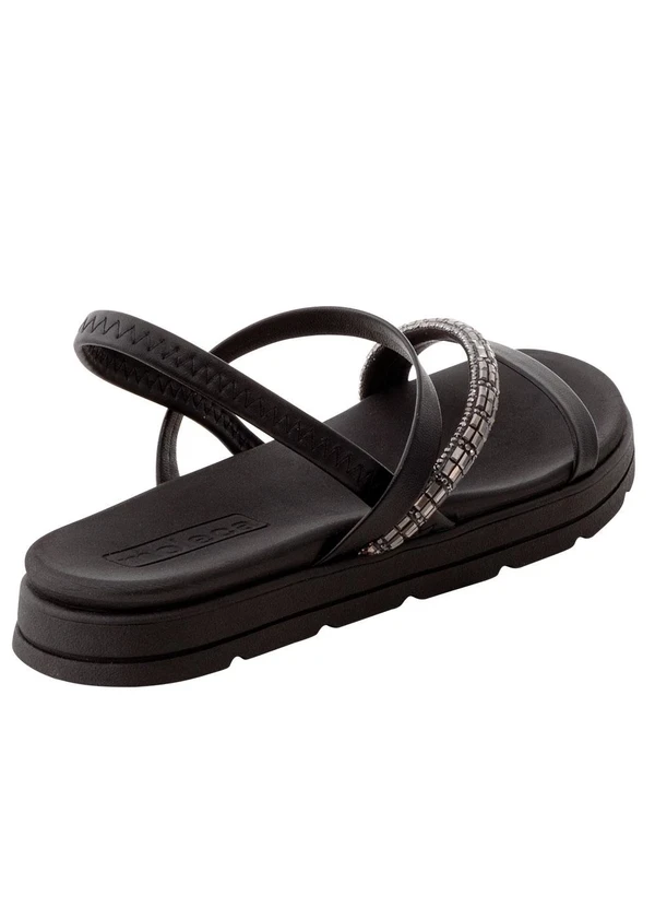 Moleca - Sandália Papete Moleca Preto em Sintético 2