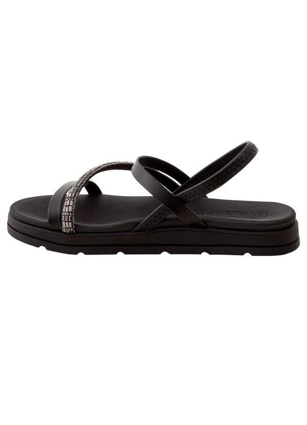 Moleca - Sandália Papete Moleca Preto em Sintético 3