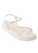 Sandlia Papete Off White em Eva Super Leve