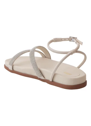 Perfecta - Sandália Papete Off White - PERFECTA