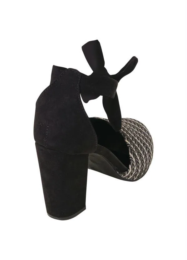 Perfecta - Sandália Preta com Amarração 4