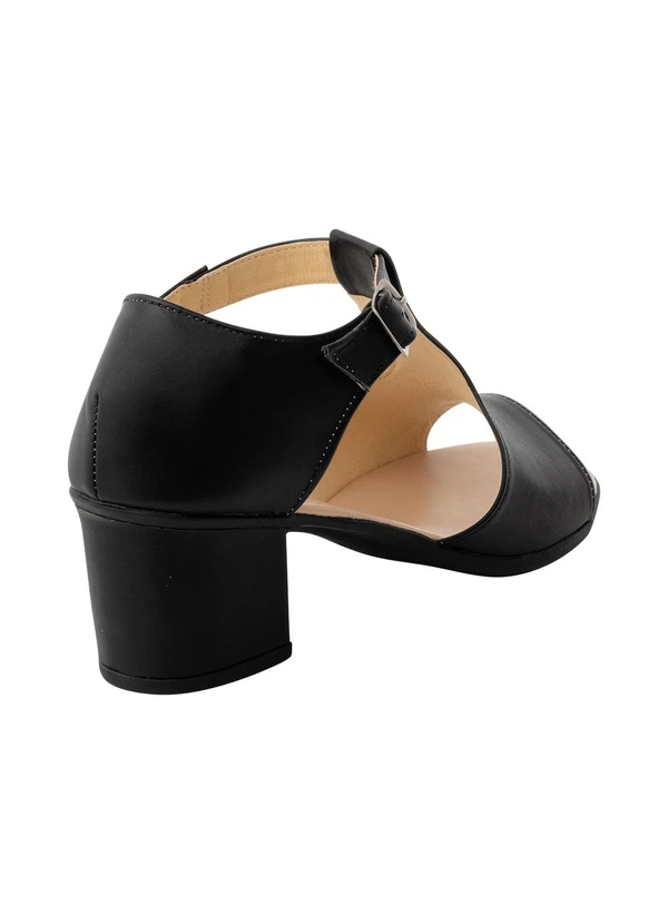 Perfecta - Sandália Preta em Material Sintético 3