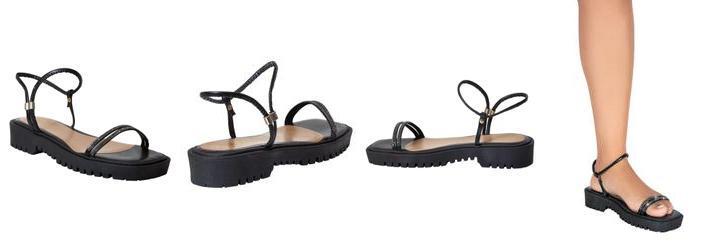 Sandlia Preta em Sinttico