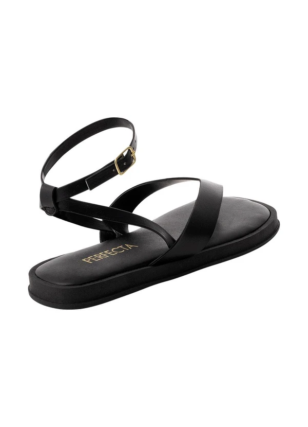 Perfecta - Sandália Preta em Sintético 2