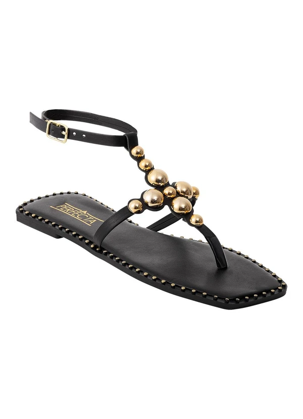 Perfecta - Sandália Preta em Sintético