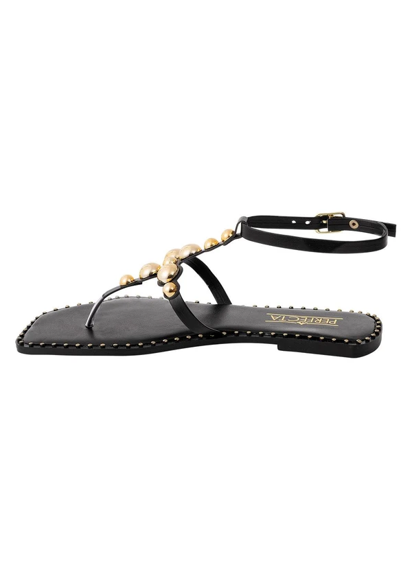 Perfecta - Sandália Preta em Sintético 3