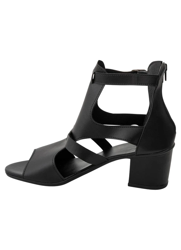 Perfecta - Sandália Preta em Sintético 4