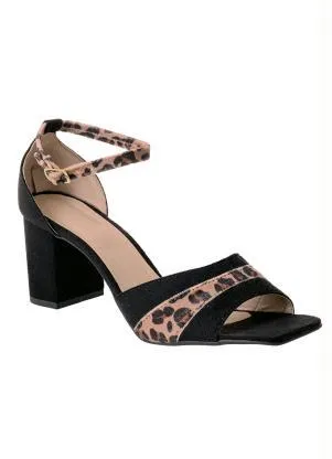 Perfecta - Sandália Preto em Camurça - PERFECTA