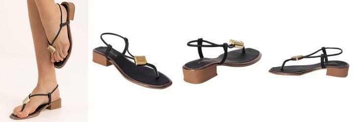 Sandlia Preto em Sinttico