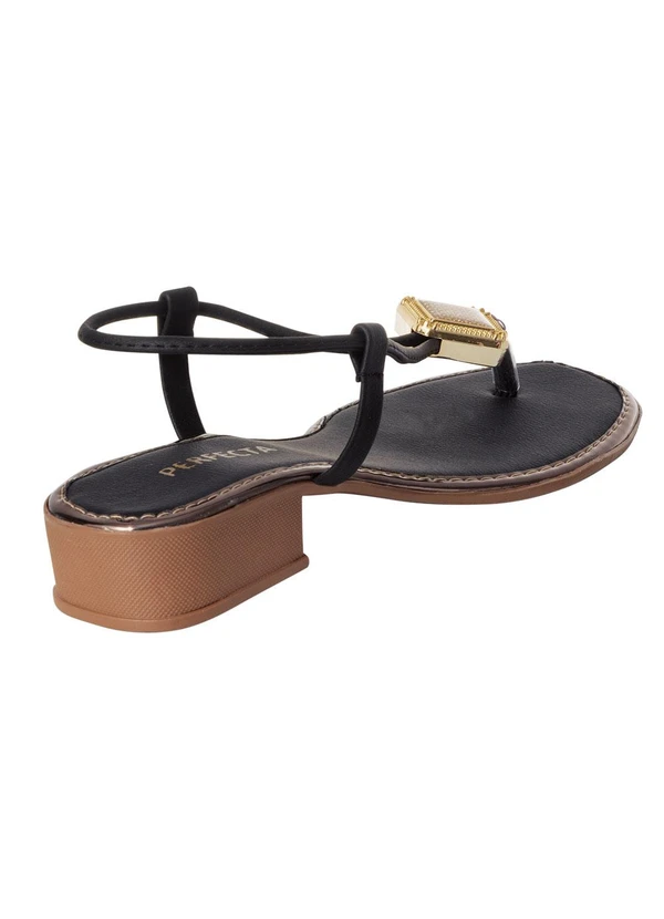 Perfecta - Sandália Preto em Sintético 3