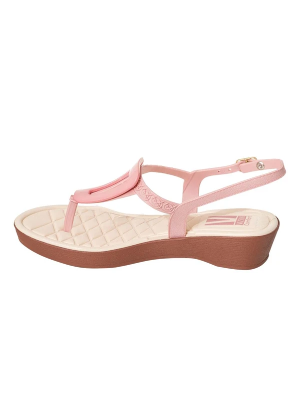 Perfecta - Sandália Rosa com Fechamento em Fivela 3