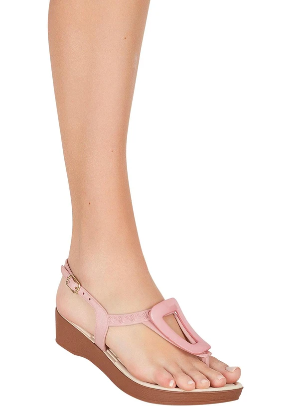 Perfecta - Sandália Rosa com Fechamento em Fivela 4