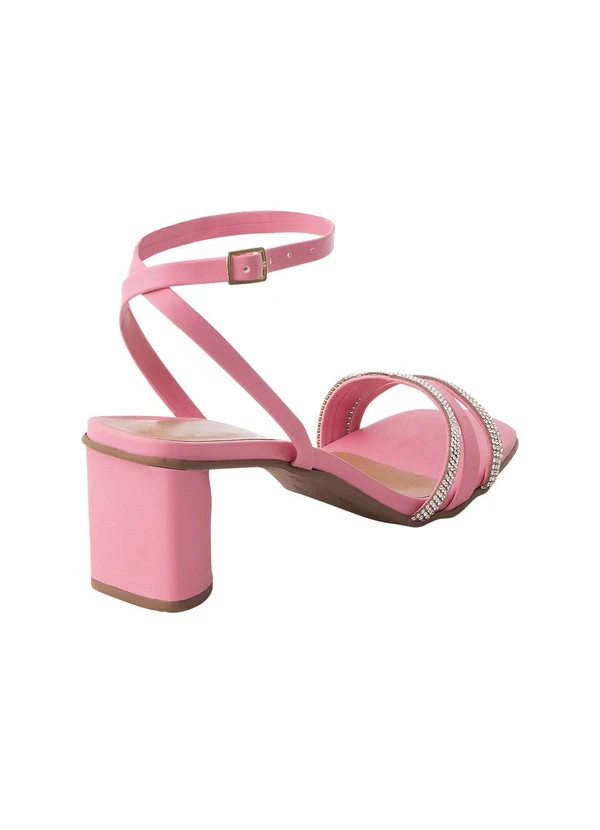 Perfecta - Sandália Rosa em Sintético 3
