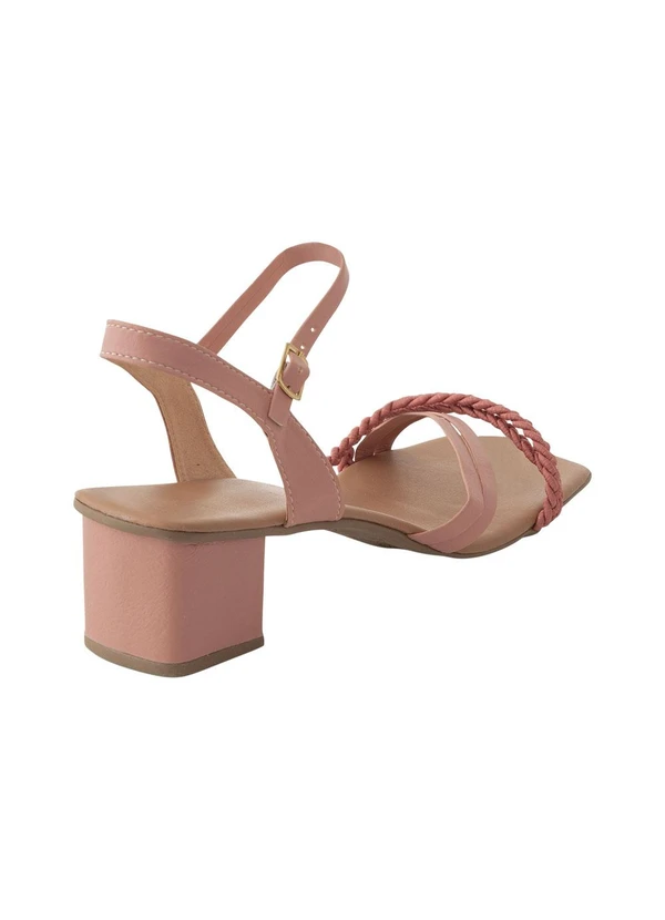 Perfecta - Sandália Rosa em Sintético 2