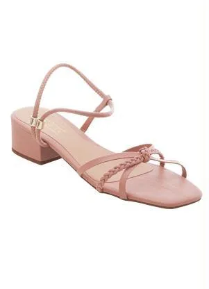 Perfecta - Sandália Rosê com Tiras Transpassadas - PERFECTA