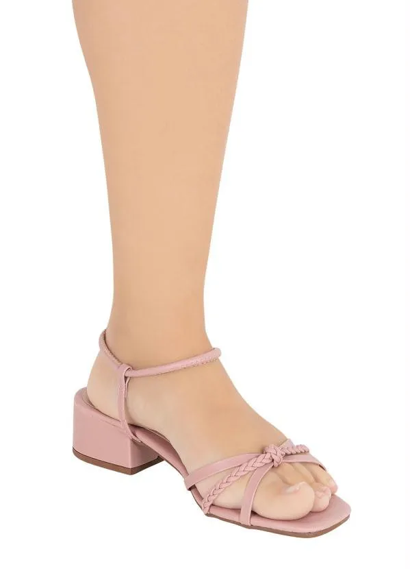 Perfecta - Sandália Rosê com Tiras Transpassadas 4