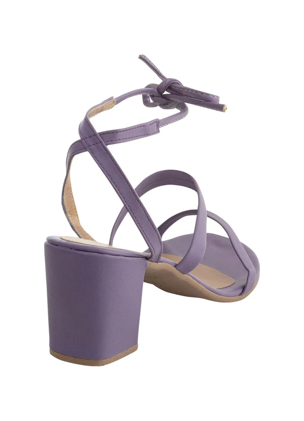 Perfecta - Sandália Roxa em Sintético 3