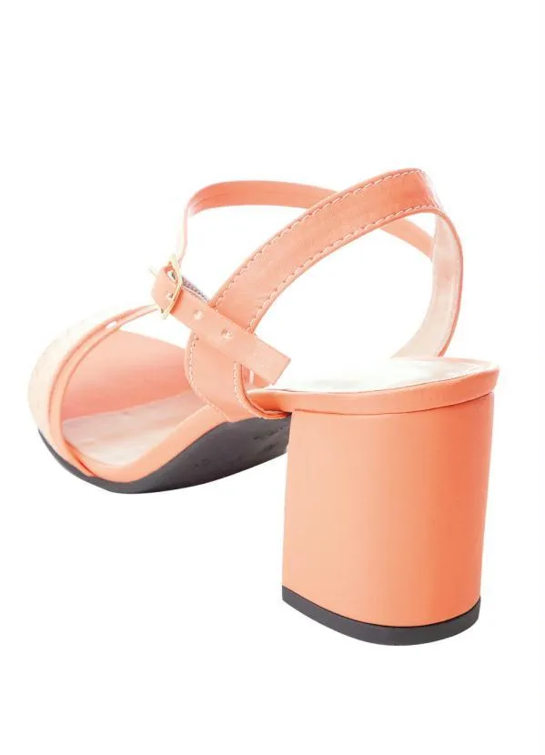 Perfecta - Sandália Salmão em Sintético 2