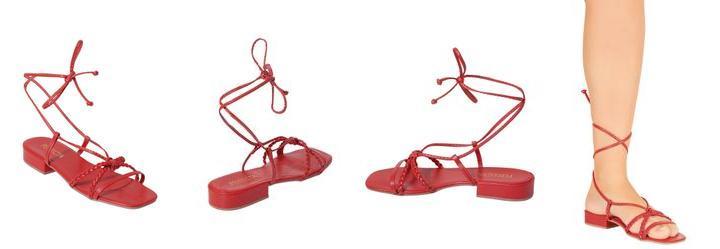 Sandlia Vermelha com Amarrao