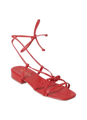 Perfecta - Sandália Vermelha com Amarração - PERFECTA