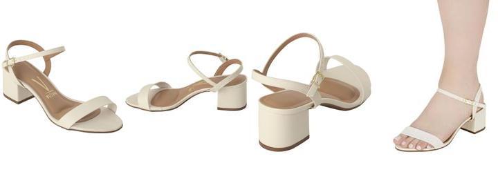 Sand�lia Vizzano Branco em Sint�tico