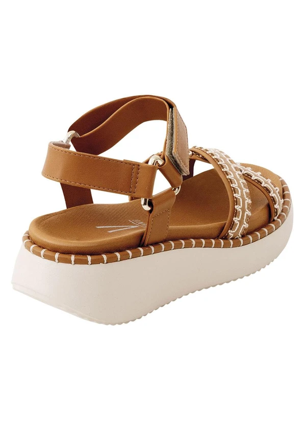 Vizzano - Sandália Vizzano Camel em Sintético 3