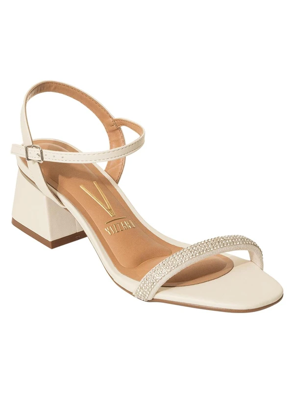 Vizzano - Sandália Vizzano Off White em Sintético
