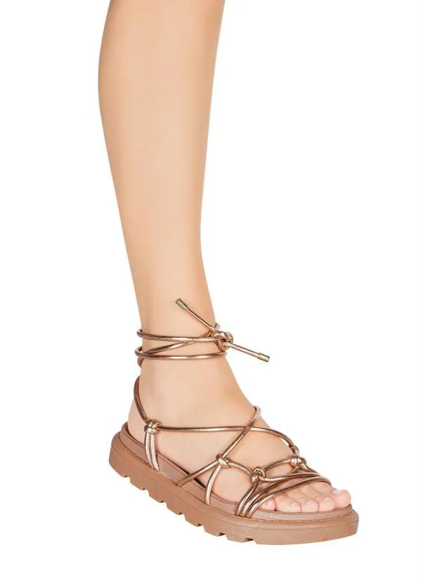 Vizzano - Sandália Vizzano Ouro Rosa em Sintético 4