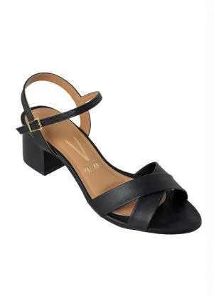 Sandália Vizzano (Preto) em Sintético - VIZZANO