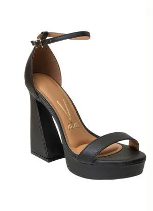 Sandália Vizzano (Preto) em Sintético - VIZZANO