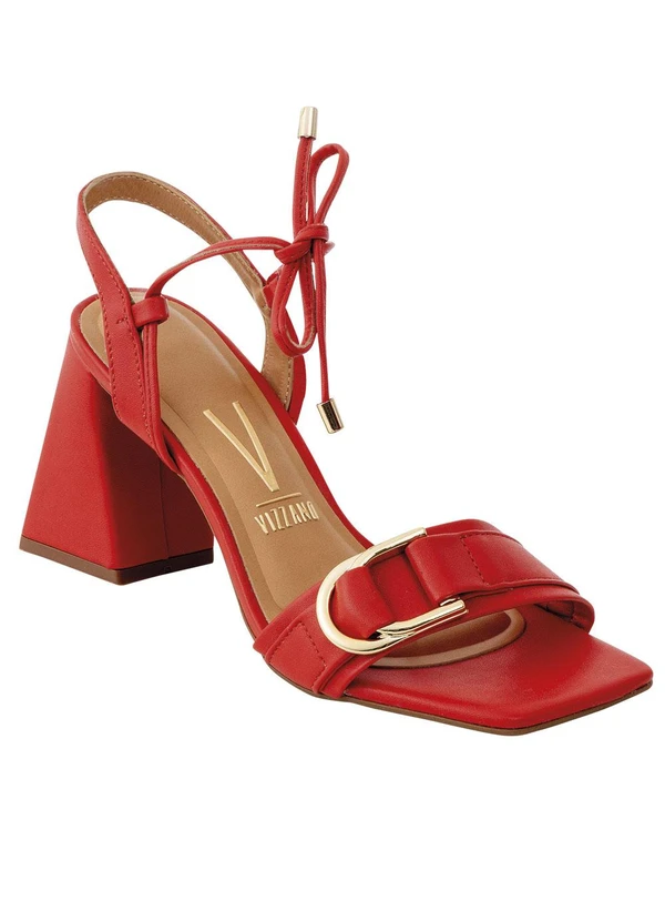 Vizzano - Sandália Vizzano Vermelha Eme Sintético 3