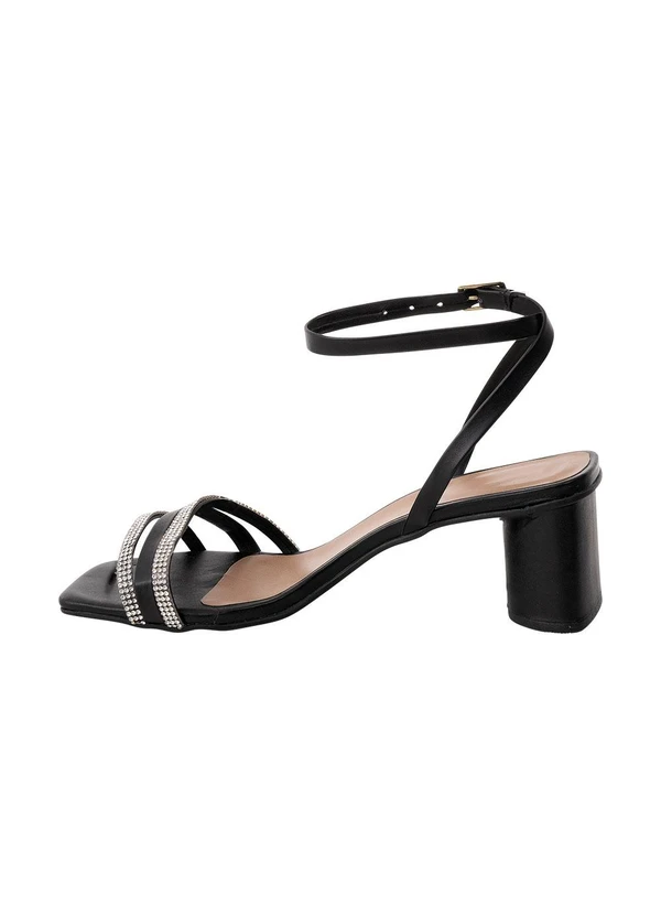 Perfecta - Sansália Preta em Sintpetico 4