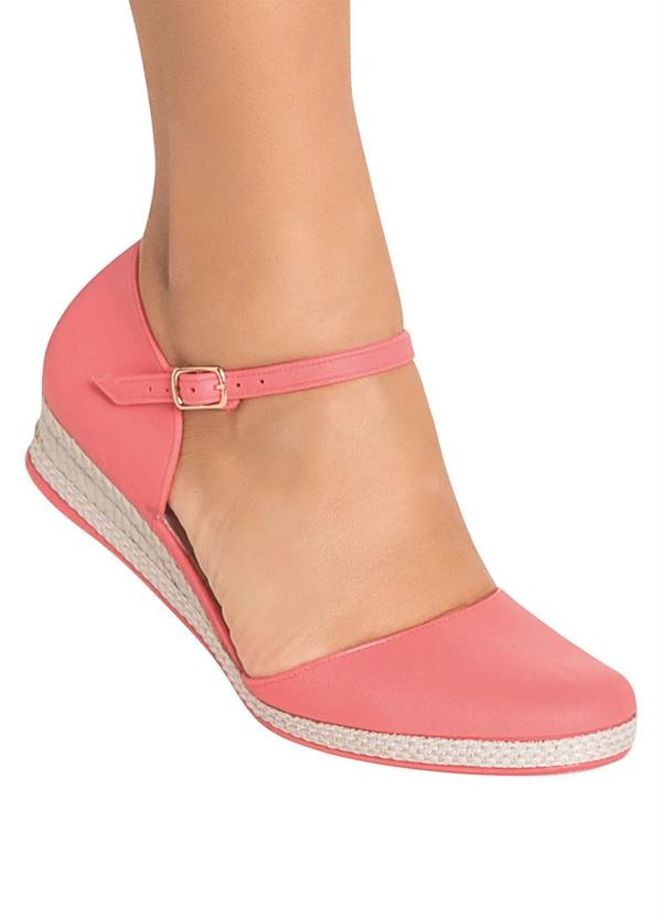 Perfecta - Sapatilha Rosa Claro Salto Baixo 4