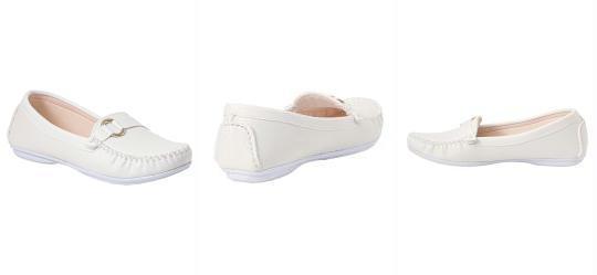 Mocassim Branco em Sinttico