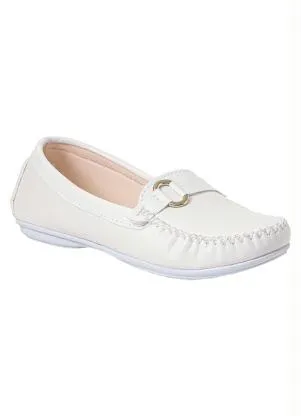 Perfecta - Mocassim Branco em Sintético - PERFECTA