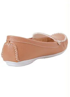 Perfecta - Mocassim Nude com Detalhe de Perfuros no Cabedal - PERFECTA