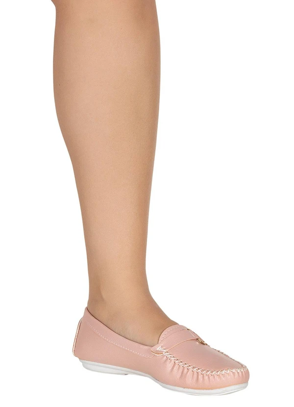 Perfecta - Mocassim Rosê em Tecido 4