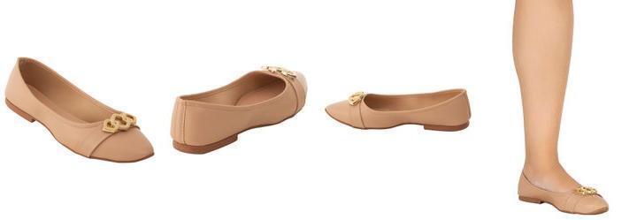 Sapatilha Bege em Sinttico