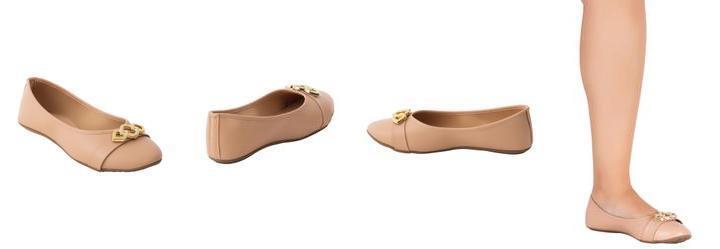 Sapatilha Bege em Sinttico