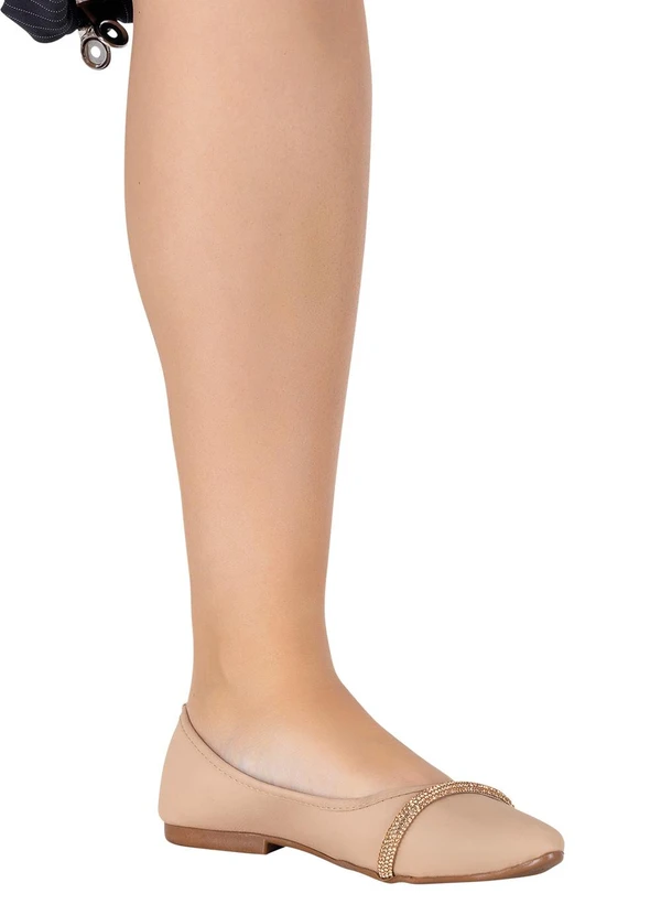 Perfecta - Sapatilha Bege em Sintético 4